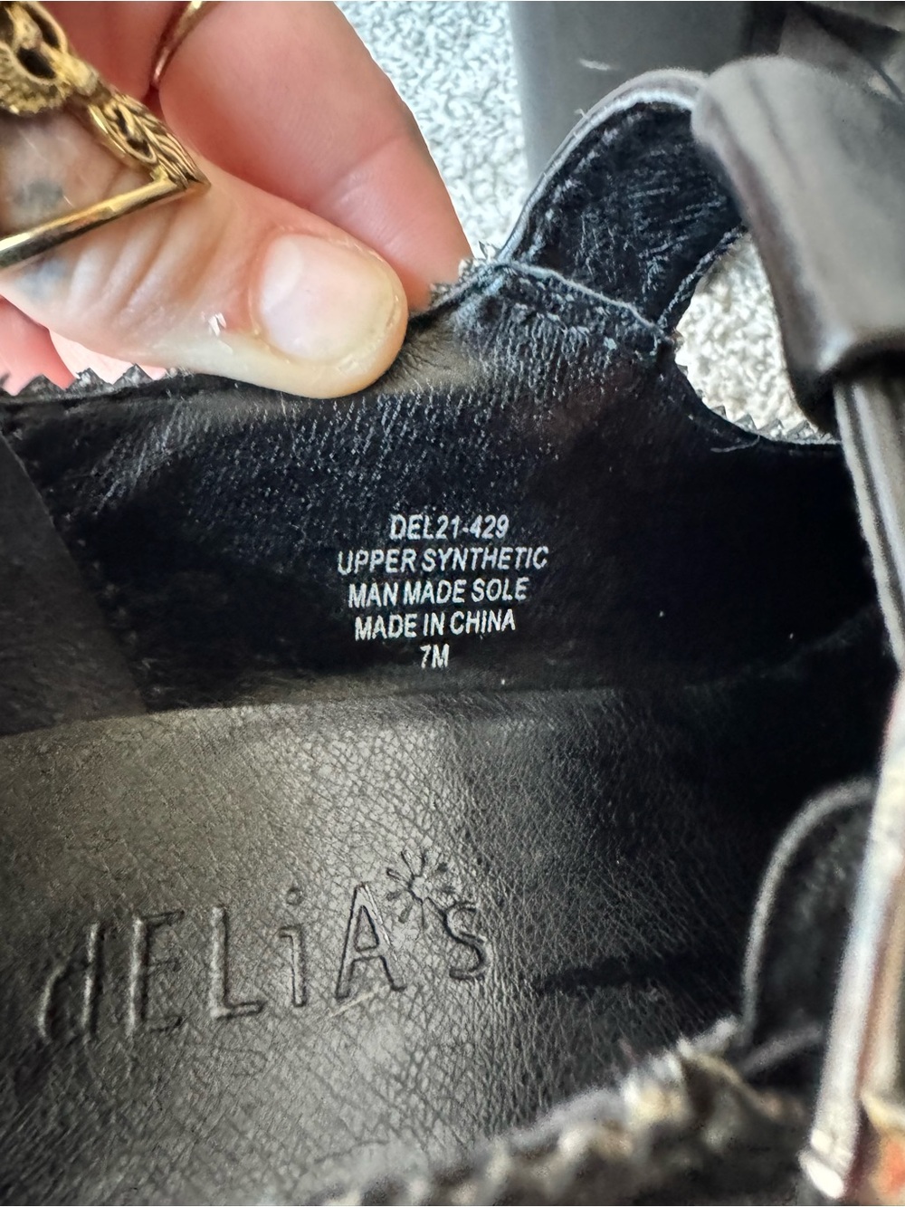 dELiA*s Black Platform Mary Jane Buckle Loafers - Picture 7 of 8